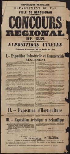 Concours régional de 1882 : expositions annexes