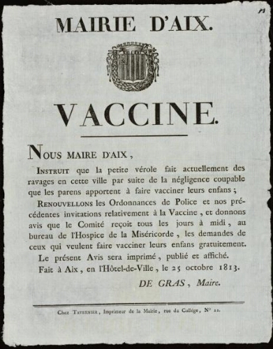 Vaccine / Mairie d'Aix