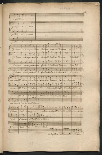 Qatre messes Mises en musique à quatre parties sans symphonie par Me Guillaume Poitevin. 4e Messe