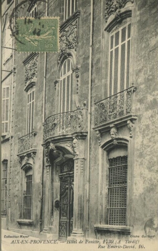 Aix-en-Provence. Hôtel de Panisse, 1739 (A. Tardif). Rue Émeric-David, 16 : [carte postale] / Guittard