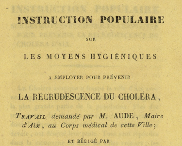 Epidémies de choléra